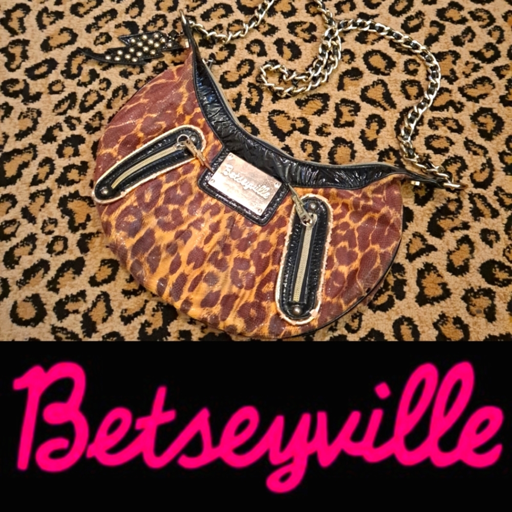 Leopard 🐆  Purse 👛  Pin-up Rockabilly Betsy Johnson